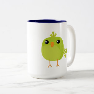Little cute birds Two-Tone coffee mug