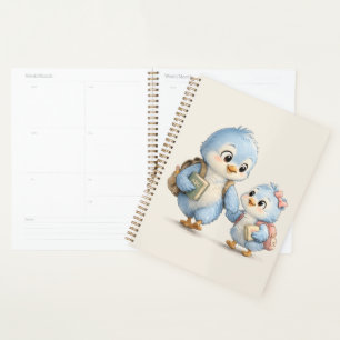 Little Cute Blue Bird Weekly Planner