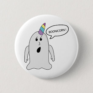 Little Cute Boonicorn Ghost 6 Cm Round Badge