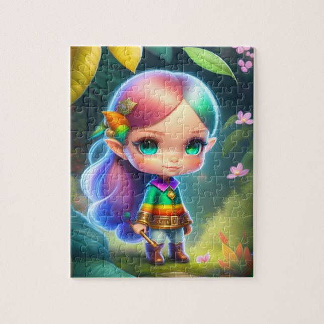Little Cute Elf Girl Jigsaw Puzzle (Vertical)