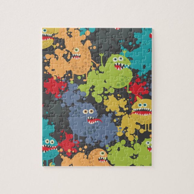 Little cute funny monsters jigsaw puzzle (Vertical)
