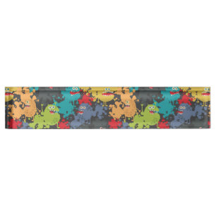 Little cute funny monsters nameplate