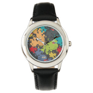 Little cute funny monsters watch