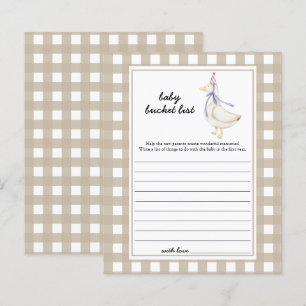 Little cute goose - Baby bucket list