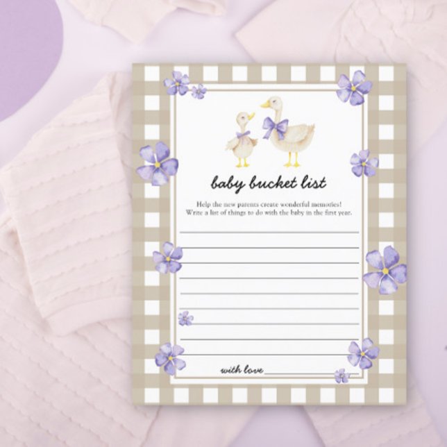 Little cute goose - Baby bucket list (Creator Uploaded)