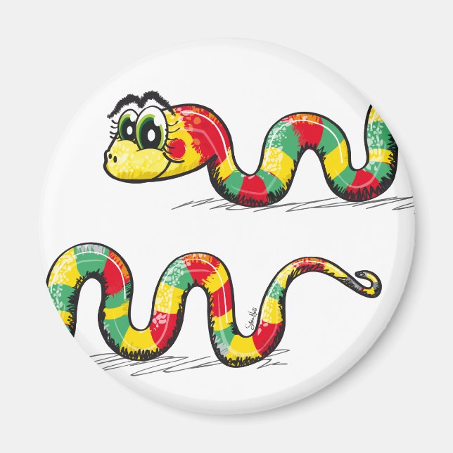 Little Cute Snake magnet (Front)