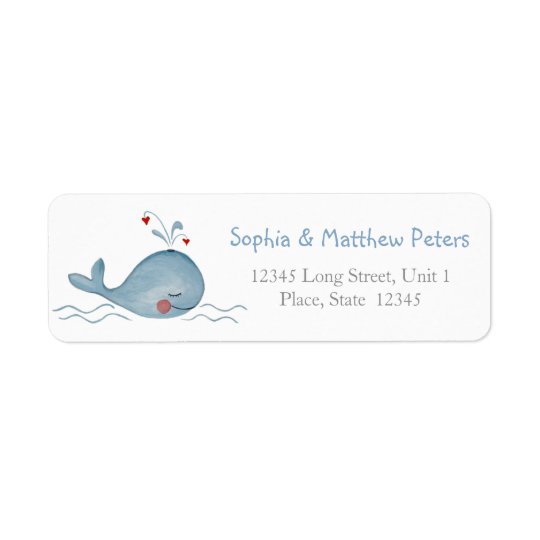 Little Cute Whale | Return Address Labels