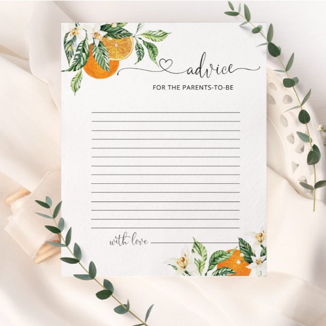 Little cutie advice for the parents to be card (Creator Uploaded)