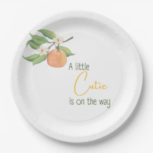 Little Cutie Baby Citrus Napkin Paper Plate