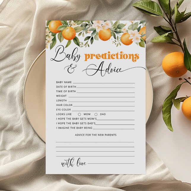 Little cutie Baby predictions and advice card (Creator Uploaded)