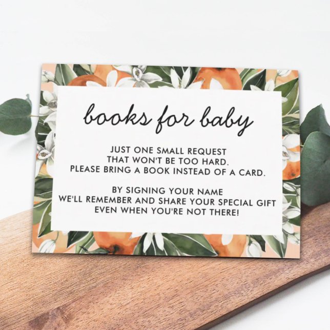 Little Cutie Baby Shower Book Request Cards (Creator Uploaded)
