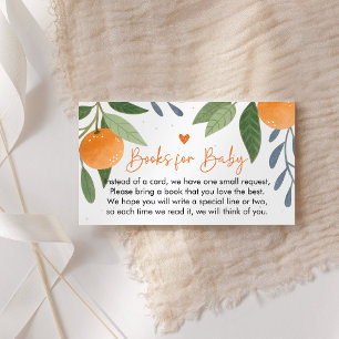 Little Cutie Baby Shower Books For Baby Enclosure Card