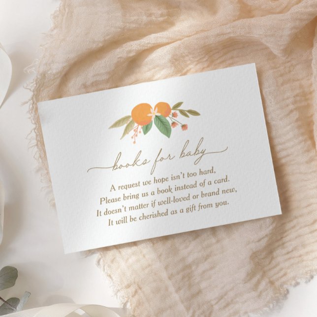 Little Cutie Baby Shower Books for Baby Enclosure Card (Creator Uploaded)