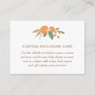 Little Cutie Baby Shower Display Shower Enclosure Card
