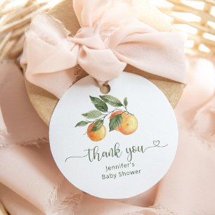 Little cutie baby shower favour tag