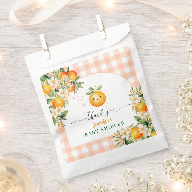 Little Cutie Baby Shower Gender Neutral Favour Bag (Clipped)