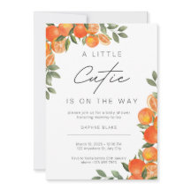 Little Cutie Baby Shower Gender Neutral Invitation