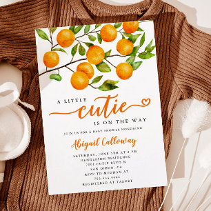 Little Cutie Baby Shower Gender Neutral Invitation