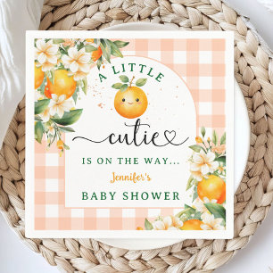 Little Cutie Baby Shower Gender Neutral Paper  Napkin