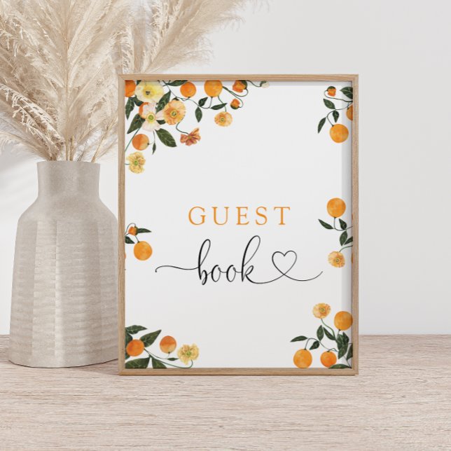 Little Cutie Baby Shower Guest Book Poster (Creator Uploaded)