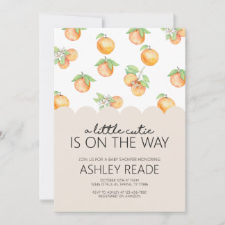 Little Cutie Baby Shower Invitation