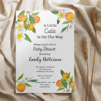 Little Cutie Baby Shower Invitation
