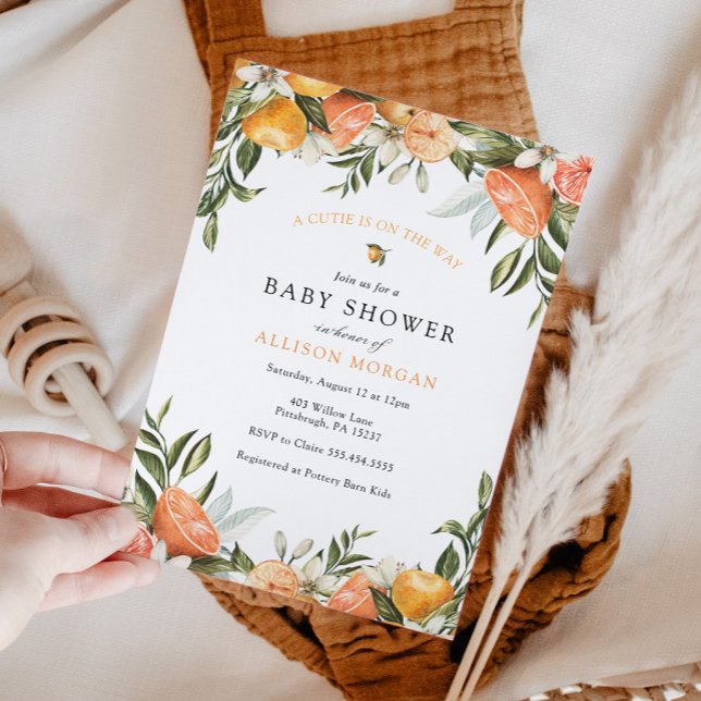 Little Cutie Baby Shower Invitation (Creator Uploaded)