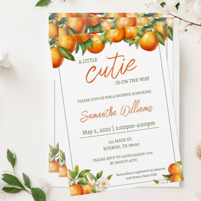 Little Cutie Baby Shower Invitation (Little Cutie Baby Shower Invitation)