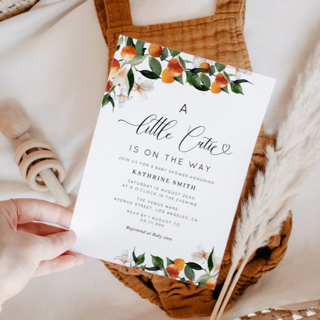 Little cutie baby shower invitation (Creator Uploaded)