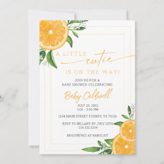 LITTLE CUTIE BABY SHOWER INVITATION