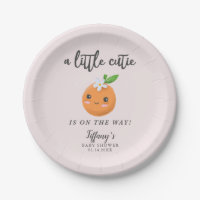 Little Cutie Baby Shower Pink Clementine
