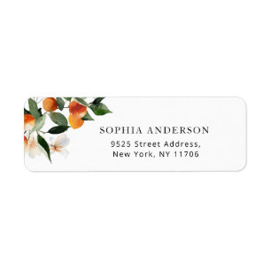 Little cutie baby shower return address label