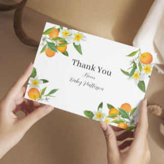 Little Cutie Baby Shower Thank You Card