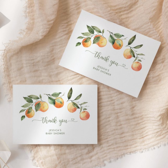 Little cutie baby shower thank you card (Creator Uploaded)