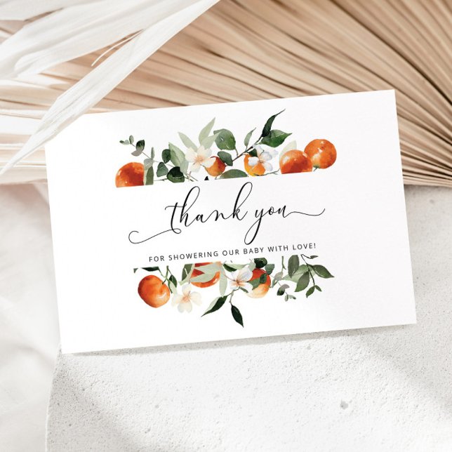 Little cutie baby shower thank you card (Creator Uploaded)