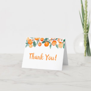 Little Cutie Baby Shower Thank You Card