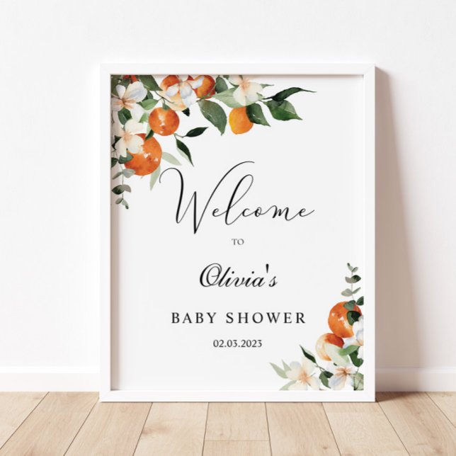 Little cutie baby shower welcome sign (Creator Uploaded)