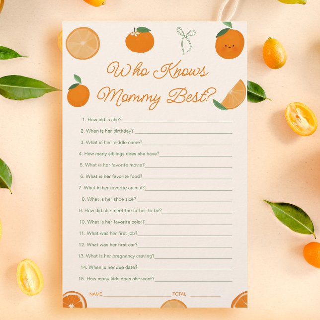 Little Cutie Baby Shower Who Knows Mummy Best Game (Creator Uploaded)