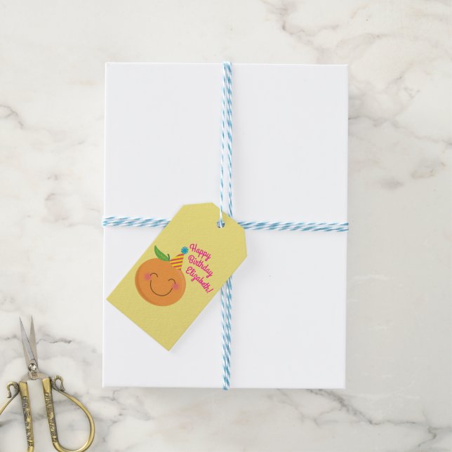 Little Cutie Birthday Party Gift Tags (With Twine)
