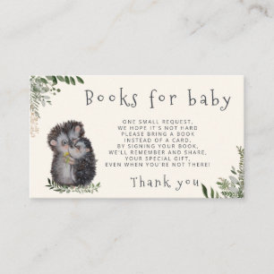 Little cutie books for baby ticket enclosure card.