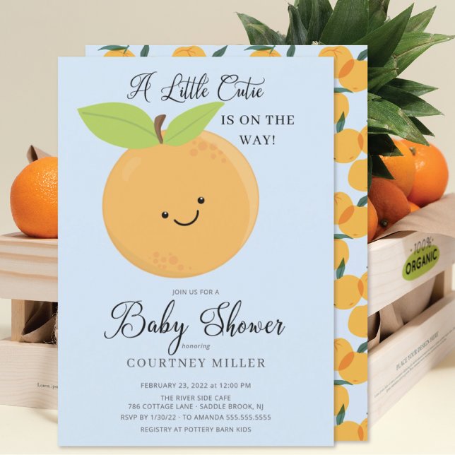 Little Cutie Boys Baby Shower Invitation (Creator Uploaded)