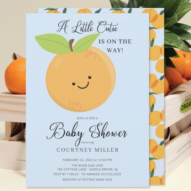 Little Cutie Boys Baby Shower Invitation (Creator Uploaded)