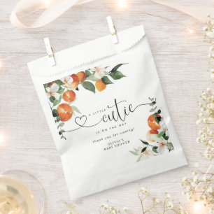Little cutie citrus baby shower favour bag