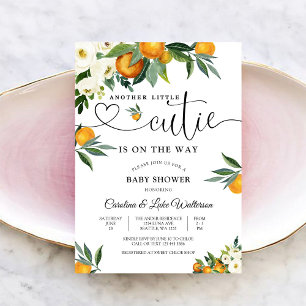 Little Cutie Citrus Baby Shower Invitation