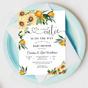 Little Cutie Citrus Baby Shower Invitation