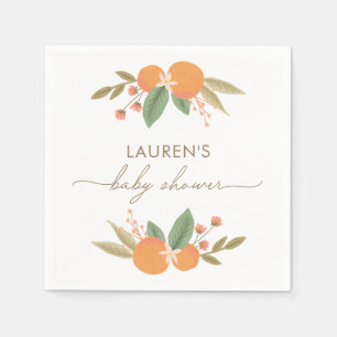 Little Cutie Citrus Baby Shower Napkin