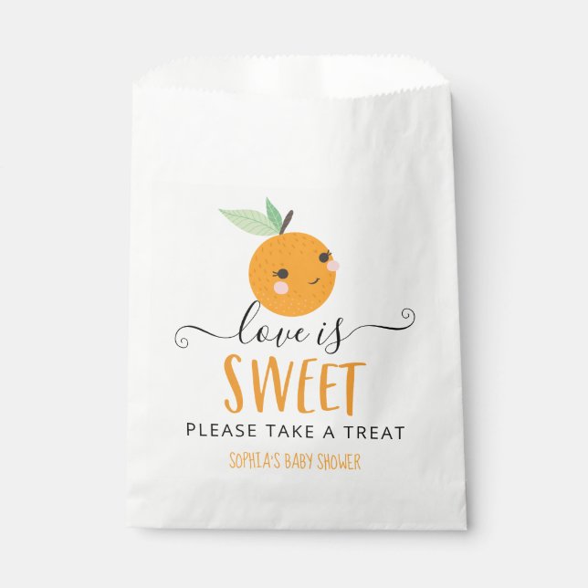 Little Cutie Citrus Love is Sweet Favours Bag (Front)