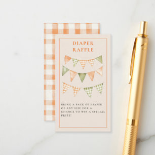 Little Cutie Citrus Orange Baby Shower  Enclosure Card