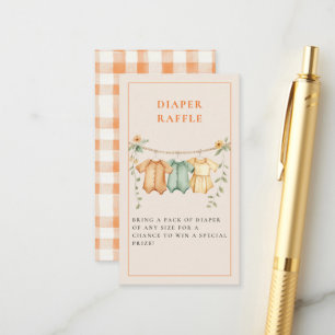 Little Cutie Citrus Orange Baby Shower Enclosure Card