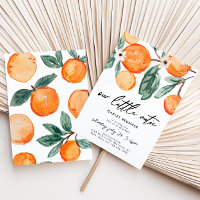 Little Cutie Clementine Birthday Invitation